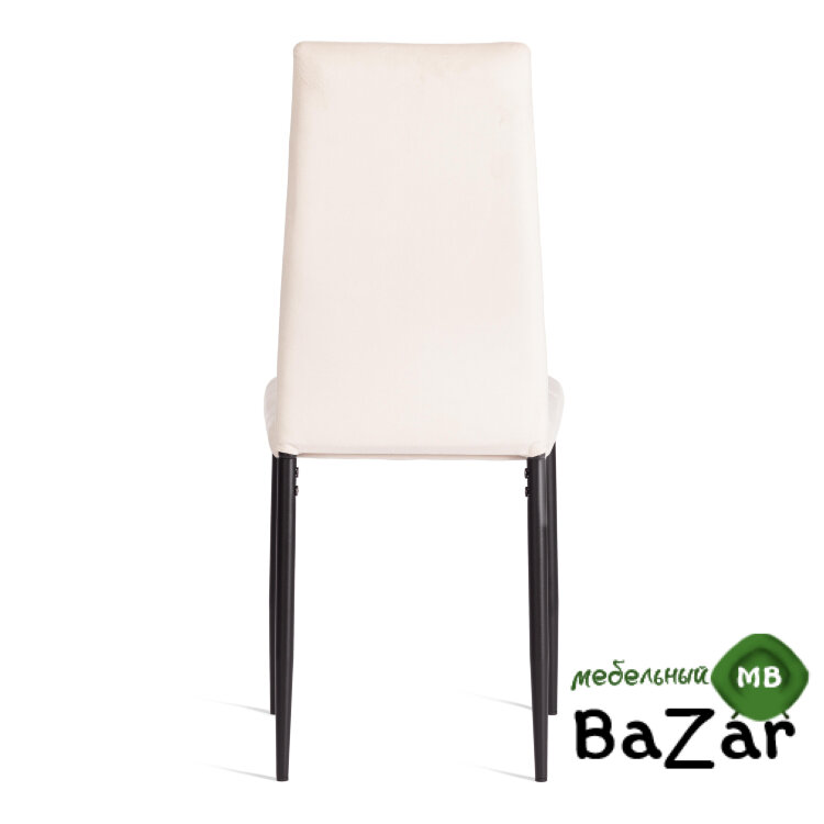 Стул Easy (mod. 24-1) металл, вельвет light beige (светло-бежевый) HLR2 / черный
