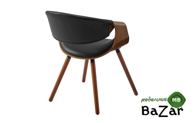 Стул JY1829 черный PU/орех