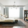 Кровать с жесткой спинкой 140*200 W204BL