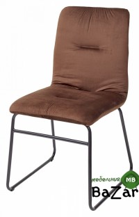 Стул BRISTOL шоколадный, велюр G062-10