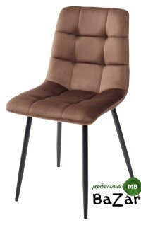 Стул CHILLI G062-10 шоколадный, велюр
