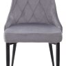 Стул NEPAL BLUVEL-14 GREY/ черный каркас, велюр