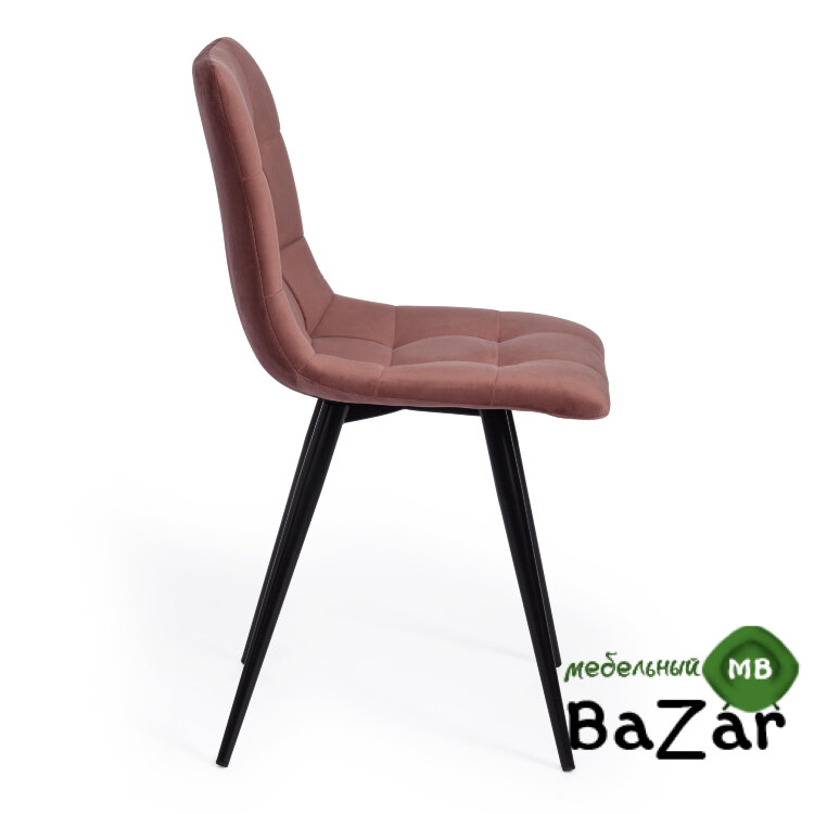 Стул CHILLY (mod. 7095-1) коралловый barkhat 15 /черный Стул CHILLY (mod. 7095-1) коралловый barkhat 15 /черный