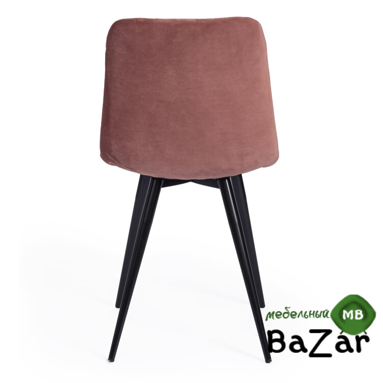 Стул CHILLY (mod. 7095-1) коралловый barkhat 15 /черный Стул CHILLY (mod. 7095-1) коралловый barkhat 15 /черный