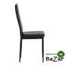 Стул Easy (mod. 24-1) металл, экокожа Black (Черный) / Black (Черный)
