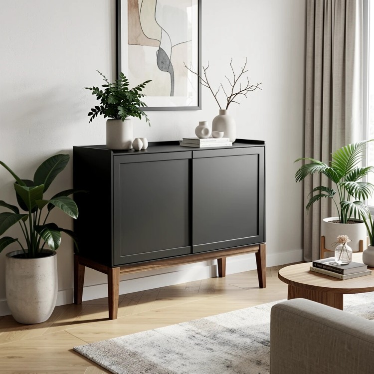 Комод 2 двери MRS404BL Черный