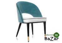 Стул на металлокаркасе Bard white / green