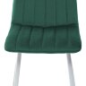 Стул DUBLIN G062-18 зеленый, велюр / белый каркас