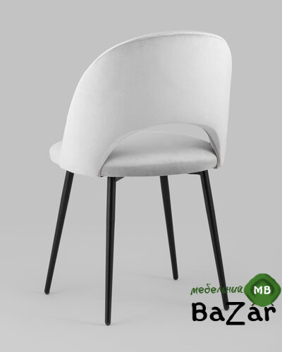 Стул Меган велюр светло-серый