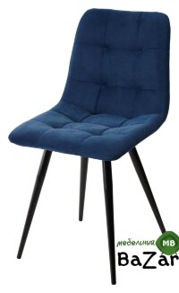 Стул UNO 25 СИНИЙ #29, велюр / ЧЕРНЫЙ Стул UNO 25 СИНИЙ #29, велюр / ЧЕРНЫЙ