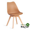 Стул TULIP (mod. 73-1) дерево/пластик/экокожа Бежевый (Latte) Стул TULIP (mod. 73-1) дерево/пластик/экокожа Бежевый (Latte)