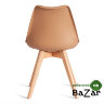 Стул TULIP (mod. 73-1) дерево/пластик/экокожа Бежевый (Latte) Стул TULIP (mod. 73-1) дерево/пластик/экокожа Бежевый (Latte)