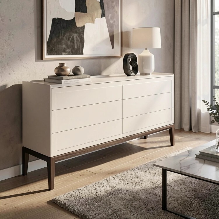 Комод 6 ящиков MRS406W Белый