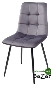 Стул BARI G062-40 СЕРЫЙ, велюр Стул BARI G062-40 СЕРЫЙ, велюр