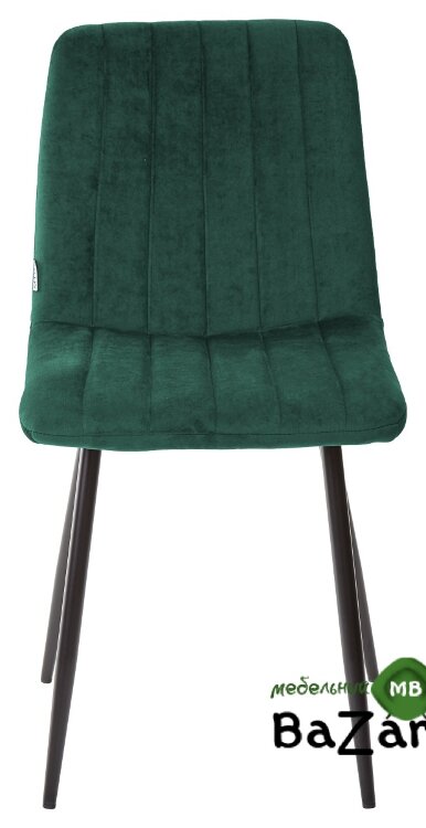 Стул DUBLIN G062-18 зеленый, велюр/ черный каркас