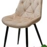 Стул OZZY G062-03 светлый беж, велюр / черный каркас