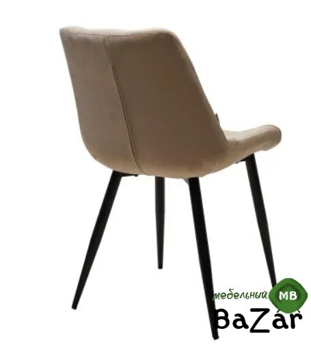 Стул OZZY G062-03 светлый беж, велюр / черный каркас