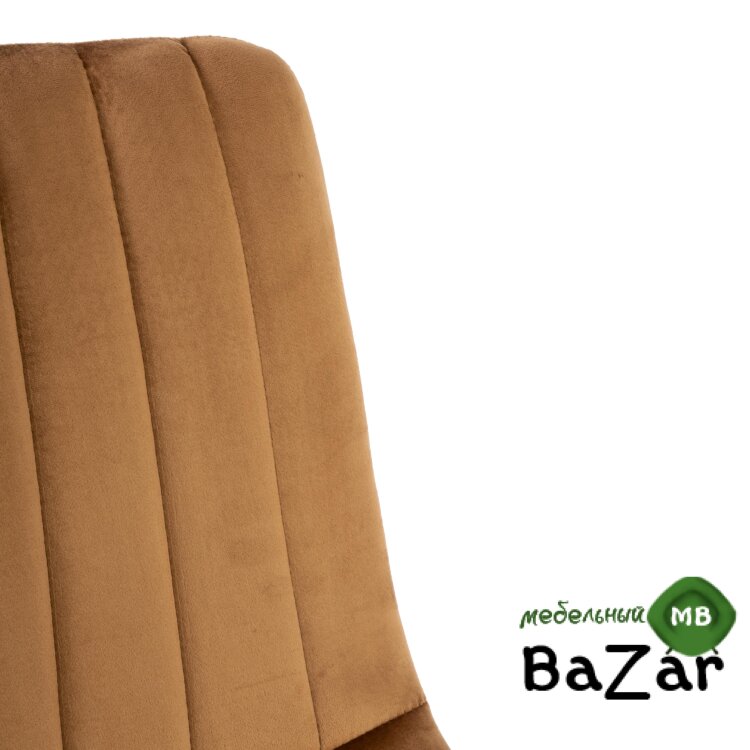 Стул DUBLIN (mod. 7066) коричневый вельвет/черный, G062-61 Стул DUBLIN (mod. 7066) коричневый вельвет/черный, G062-61