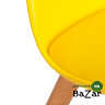 Стул TULIP (mod. 73-1) дерево/пластик/экокожа Желтый (Yellow)