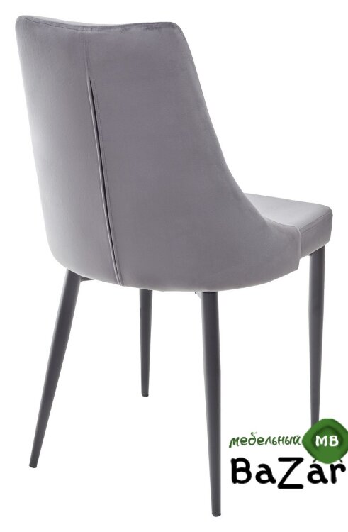 Стул NEPAL BLUVEL-14 GREY/ серый каркас, велюр