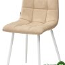 Стул CHILLI RU-16 бежевый винтаж, PU/ белый каркас
