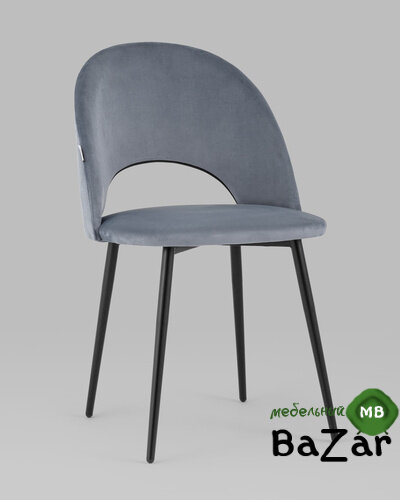 Стул Меган велюр серый