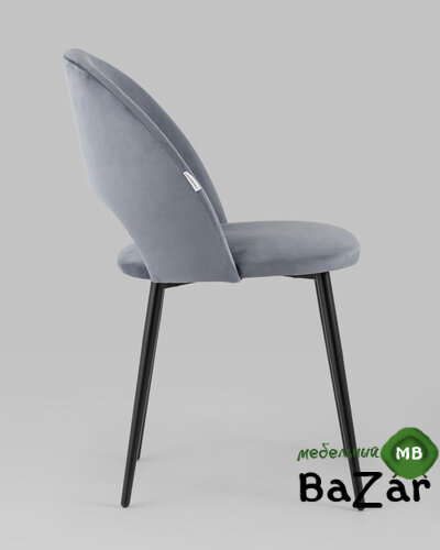 Стул Меган велюр серый