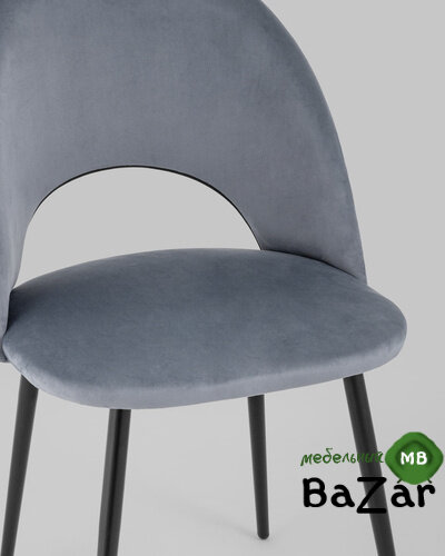 Стул Меган велюр серый