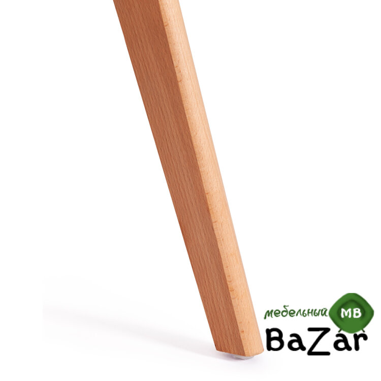 Стул TULIP (mod. 73-1) дерево/пластик/экокожа Красный (Red)