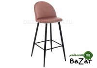 Барный стул Dodo 1 pink with edging / black