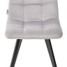 Стул CHILLI SQUARE BLUVEL-03 LIGHT GREY, велюр