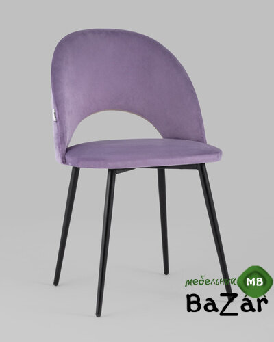 Стул Меган велюр сиреневый Стул Меган велюр сиреневый
