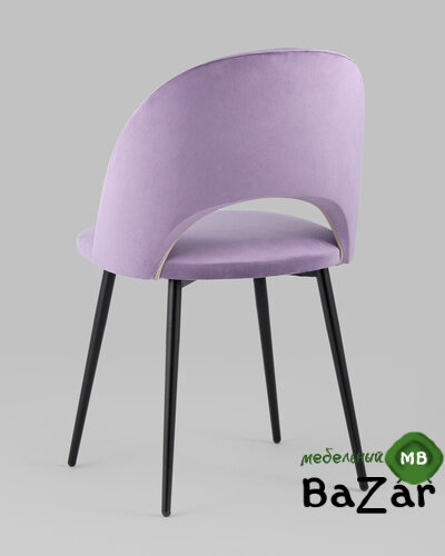 Стул Меган велюр сиреневый Стул Меган велюр сиреневый