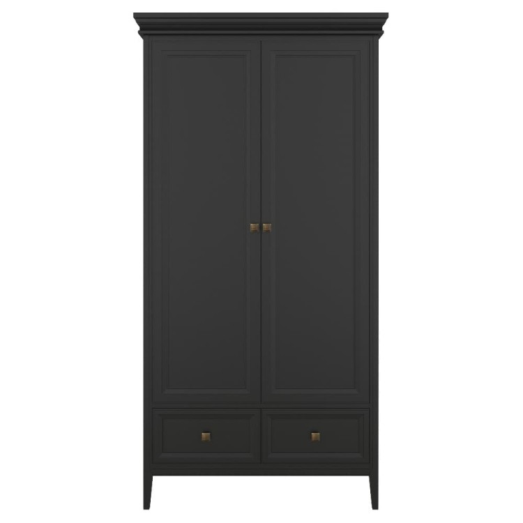 Шкаф 2 двери Тесоро черный T802BL