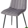 Стул DUBLIN G062-40 серый, велюр / темно-серый каркас