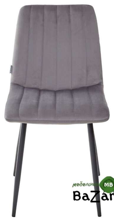Стул DUBLIN G062-40 серый, велюр / темно-серый каркас