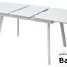 Стол АРУБА 140 Белый, стекло / белый каркас