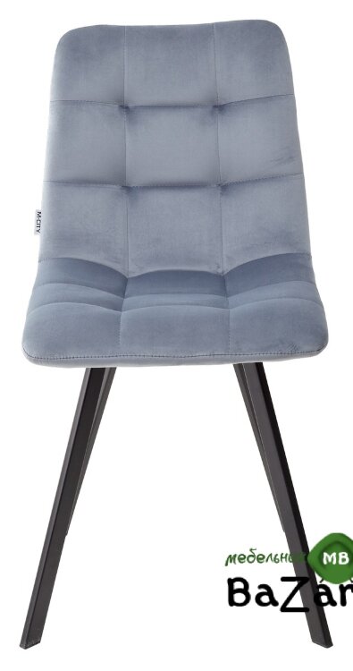 Стул CHILLI SQUARE BLUVEL-06 BLUE, велюр