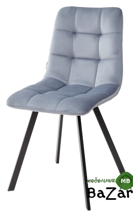 Стул CHILLI SQUARE BLUVEL-06 BLUE, велюр