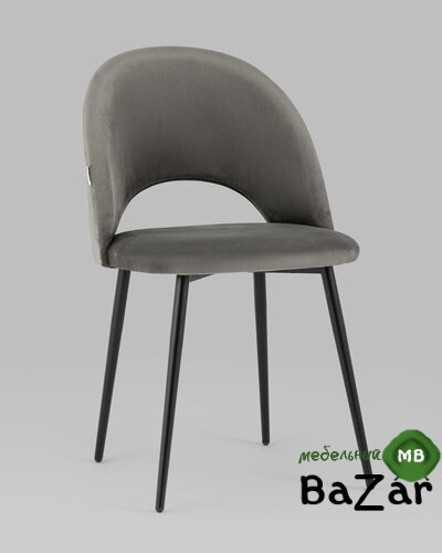 Стул Меган велюр тёмно-серый