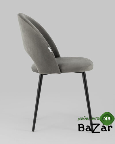 Стул Меган велюр тёмно-серый