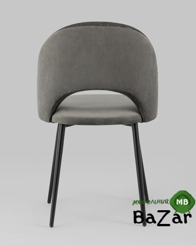 Стул Меган велюр тёмно-серый