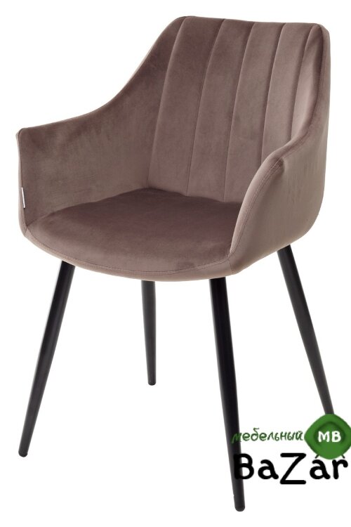 Стул BELINDA BLUVEL-38 LATTE, велюр