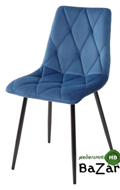 Стул NAPOLI UF910-18 NAVY BLUE, велюр