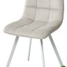 Стул CHILLI SQUARE G108-06 серебристо-серый/ белый каркас, велюр