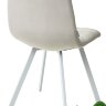 Стул CHILLI SQUARE G108-06 серебристо-серый/ белый каркас, велюр