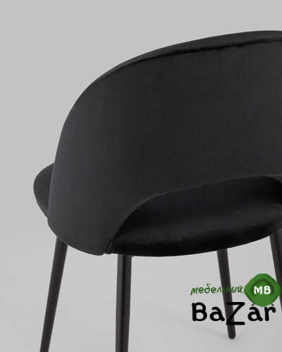 Стул Меган велюр черный Стул Меган велюр черный