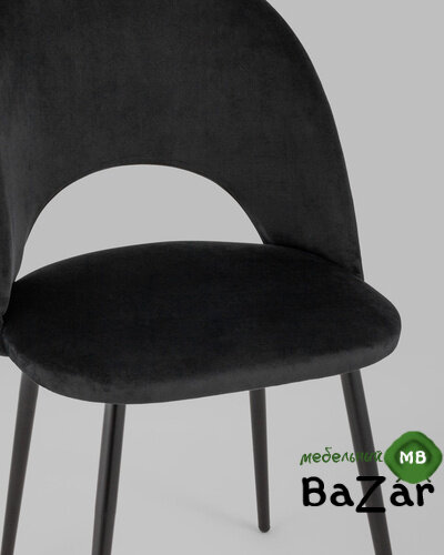 Стул Меган велюр черный Стул Меган велюр черный