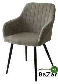 Стул BRANDY WZ2042-12 авокадо, фактурный велюр/ черный каркас Стул BRANDY WZ2042-12 авокадо, фактурный велюр/ черный каркас