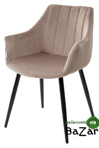 Стул BELINDA BLUVEL-40 BEIGE, велюр